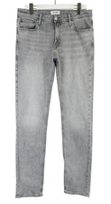 Jack & Jones Regular / Clark Herrenjeans W33/L36 Grau Fade Effekt Zip Fly