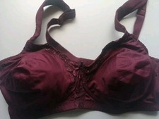 Viania Soft-BH ohne Bügel Gr 80 D schöne Spitze weinrot/bord. S/M/L 38/40/42 neu