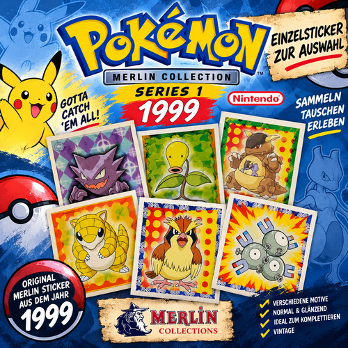 Pokemon merlin sticker - pokemon, series
