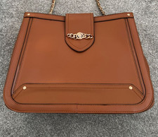 Braune Lederhandtasche für