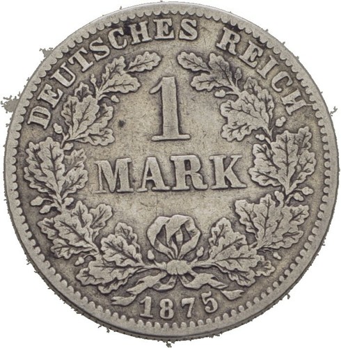 Deutsches reich mark 1875 g - 1,
