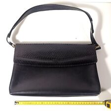 VINTAGE TASCHE aus SCHLANGENLEDER / PYTHON schwarz