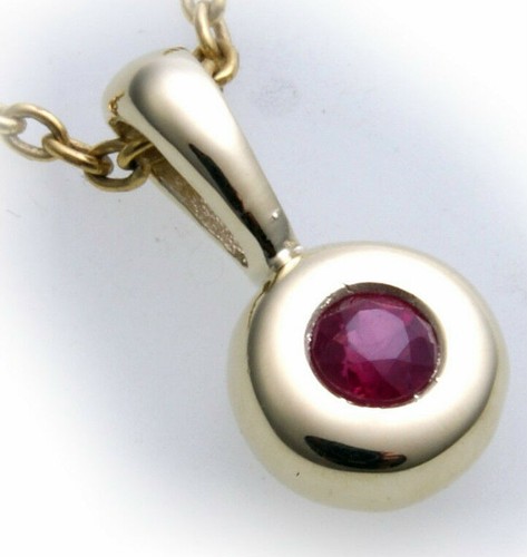 Pendant ruby real gold - pendant, 333