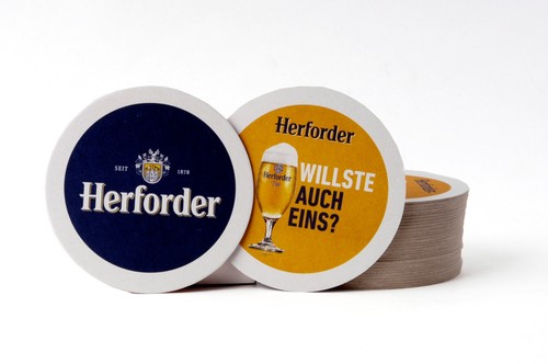 Herforder pils bierdeckel - herforder,