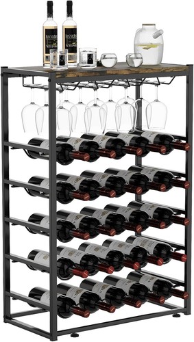 Weinregal mit glashalter - weinregal,