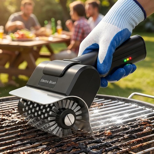 Elektrische bbq grillbürste - bbq,