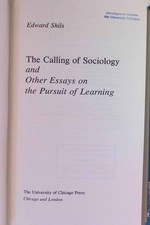The Calling of Sociology and