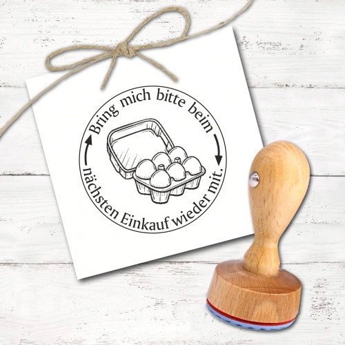 Stempel eierkarton rückgabe - stempel,