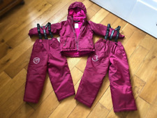 MINYMO: SOLID RED PLUM Schneeanzug Hose 110 + 122 + Schneejacke 110