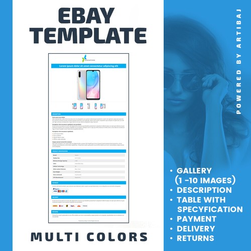 Ebay template auktion vorlage - ebay,