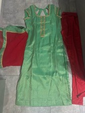 Bollywood Designer Salwar Kameez Größe 36-38 Broker/Banarsi