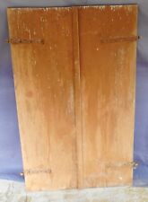 fenster laden paar glatt holz alt antik  um 1920 top vintage garten deko 145 cm