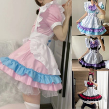 Anime Maid Kostüm Schürze Set Dienstmädchen Cosplay Anzug Lolita Dress Comic-con