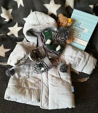 Miniman Winter-Jacke mit Kapuze dazu Mütze u Handschuhe Prenatal 60 3M 56 62