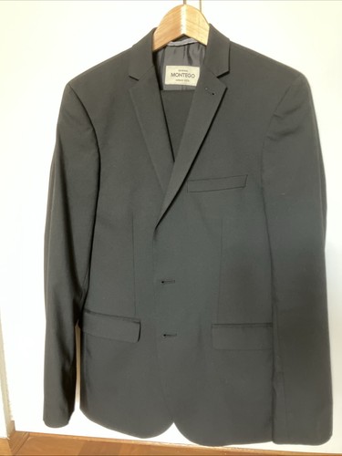 Montego anzug schwarz herren - schwarz,