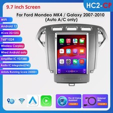 9.7" CarPlay Android 13 Autoradio GPS Navi Für Ford Mondeo MK4 Galaxy 2007-2010