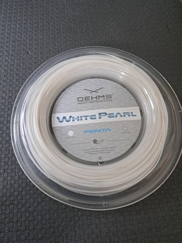 Tennissaite oehms white pearl - white,