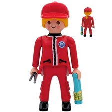 Playmobil Figur Krankenschwester rot Mütze creme Krankenwagen Krankenhaus lose