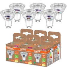 6er Set OSRAM GU10 LED Strahler besonders effizient 36 ° 2W wie 50W