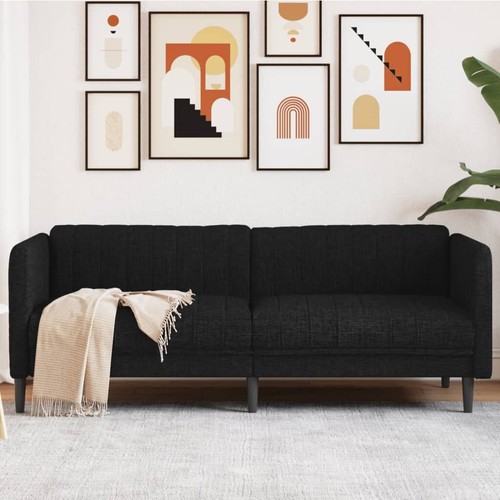 Sitzer sofa schwarz stoff - 3-sitzer,
