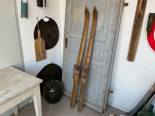 C0366 Alte Holzski | SKIER | SKI um 1920 | RAR | Super Winter Deko | ANTIK 158cm