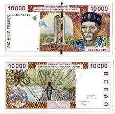 10 000 Francs West African