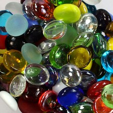 1kg Glasnuggets Farbmix (17-20mm) Zählsteine Mosaik Muggelstein Deko Magnet Emoj