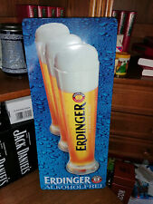 großes BLECHSCHILD  von ERDINGER ERDINGER  ALKOHOLFREI ca. 57,5x 24,5 cm