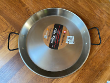 professionelle,große,schwere PAELLA PFANNE Eisenpfanne D:38cm 2,2kg Made Spain