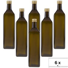 6 x Ölflasche 1000ml braun /