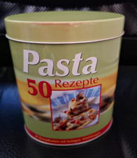 50 Pasta Rezeptkarten in Blechdose