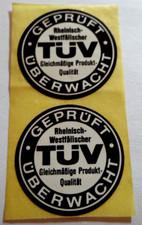 Aufkleber-Plakette Etikett Rheinisch-Westfälischer TüV Geprüft Überwacht 80er