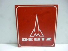 DEUTZ TRAKTOREN  Original altes Werbeschild aus Plastik 1970/80er J. Schlepper