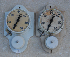 2 x antike Küchenuhr, Backuhr aus alter Bäckerei von Junghans, RAR!!