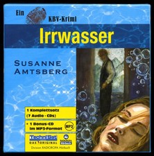 Susanne AMTSBERG★IRRWASSER★Hörbuch★7-CD-Box★Kriminalroman★Box TOP, die CDs GUT★