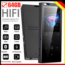 64GB MP3 MP4 Player Bluetooth 1,77-Zoll TFT Farbbildschirm Touch-Tasten Schwarz