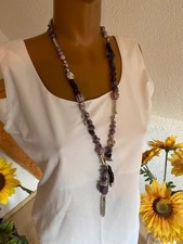 Sehr schöne Kette von Biba lila/Siberfarben