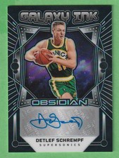 Detlef Schrempf - 2024/25 Panini Obsidian AUTO Autograph Galaxy Ink /149 Sonics