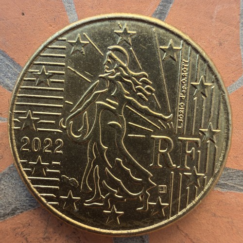 Frankreich eurocent münze - frankreich, 10-eurocent-münze