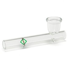Glas-Pfeife 10 cm mit Leaf