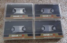MAXELL  MX 60  METAL  Compact Cassette TAPE  4 Stück neuwertig