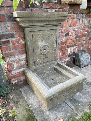 Brunnen aus naturstein becken - aus,