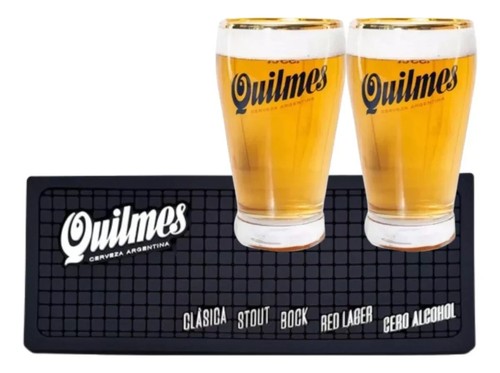 Gläser quilmes bier - 2,