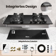 7800W 60cm Gaskochfeld 4