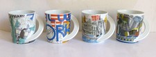ROSENTHAL CITY CUP NEW YORK PARIS TOKYO BREMEN 4 KAFFEEBECHER  CUPOLA 9 14 21 36