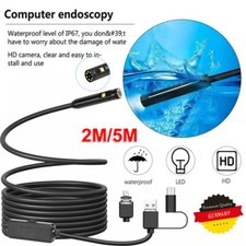 9LED Dual Lens Endoscope USB Endoskop Kamera 1080P HD Inspektion Für Android PC