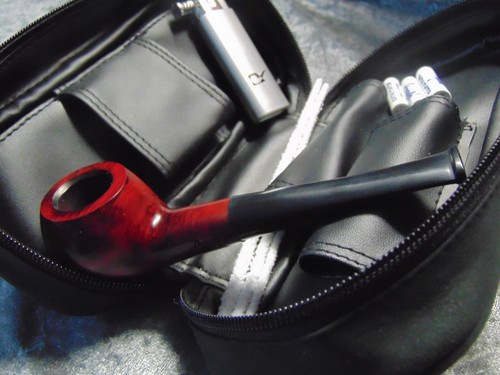 Angelo leder pfeifentasche set - pfeifentasche,