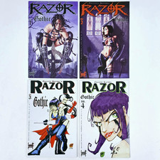 ©1998 London Night Mature Reader Comics RAZOR GOTHIC 1-4 US Full Set Z1-2 Horror