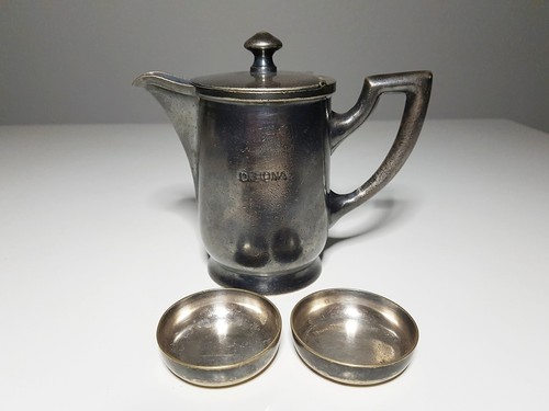 Antikes hotelsilber set kanne - hotelsilber,
