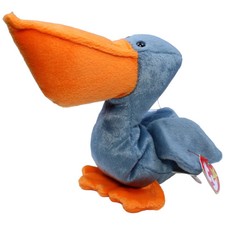 Vintage TY Beanie Baby, Scoop Kuscheltier 15cm Neu Vogel